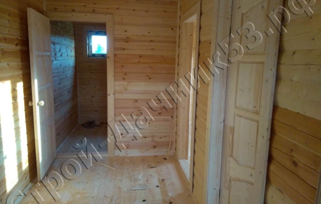 4 Брусовой дом ОД-8, 7×9, 63 м², Ленингрдаская область, Лужский район, Посёлок Мшинская (6)